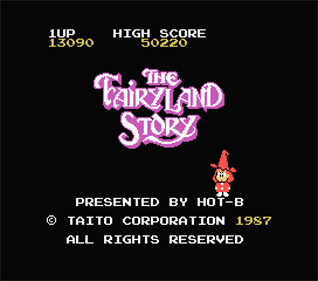 The Fairyland Story - Screenshot - Game Title Image