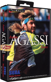 Andre Agassi Tennis - Box - 3D Image