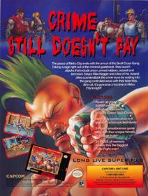 Final Fight 3 - Advertisement Flyer - Front Image
