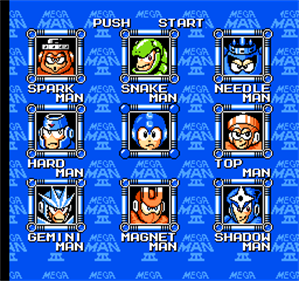 Mega Man 3 - Screenshot - Game Select Image