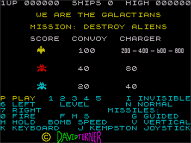 Galactians - Screenshot - Game Select Image