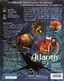 Atlantis: The Lost Tales - Box - Back Image