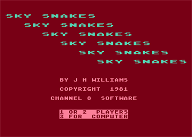 Sky Snakes - Screenshot - Game Title Image