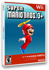 Super Mario Bros. 3+ - Box - 3D Image
