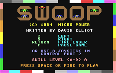 Swoop (Micro Power) - Screenshot - Game Title Image