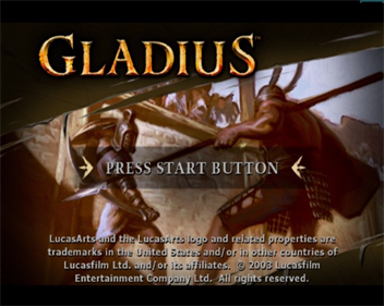 Gladius - Screenshot - Game Title Image