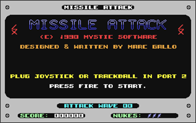 Missile Attack - Screenshot - Game Title Image