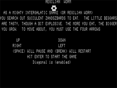 Regilian Worm - Screenshot - Game Select Image
