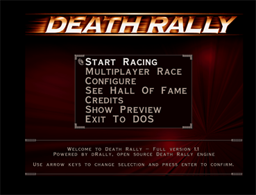 Death Rally - Screenshot - Game Select Image