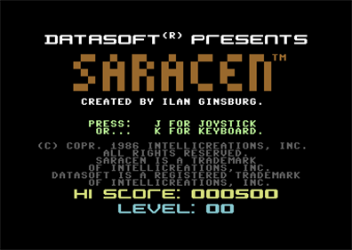 Saracen - Screenshot - High Scores Image