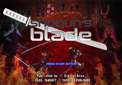Shogun's Blade - Screenshot - Game Title Image