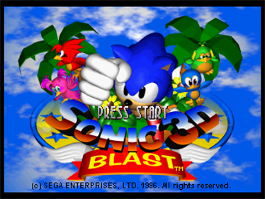 Sonic 3D Blast - Screenshot - Game Title Image