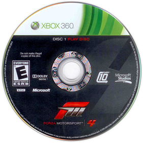 Forza Motorsport 4 - Disc Image