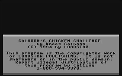 Calhoon's Chicken Challenge - Screenshot - Game Title Image