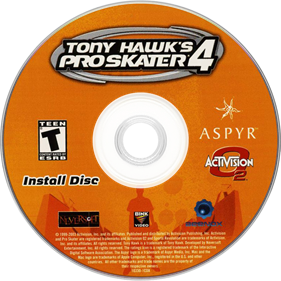 Tony Hawk's Pro Skater 4 - Disc Image
