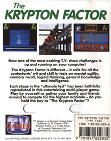 The Krypton Factor - Box - Back Image