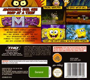 SpongeBob SquarePants: The Yellow Avenger - Box - Back Image