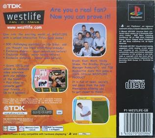 Westlife: Fan-O-Mania - Box - Back Image