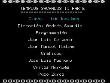 Los Templos Sagrados: Ci-U-Than Trilogy-II - Screenshot - Game Select Image