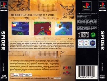 Spider: The Video Game - Box - Back Image