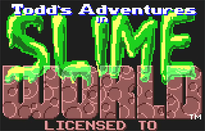 Todd's Adventures in Slime World - Screenshot - Game Title Image