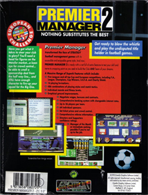 Premier Manager 2 - Box - Back Image