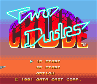 Two Crude Dudes - Screenshot - Game Title Image
