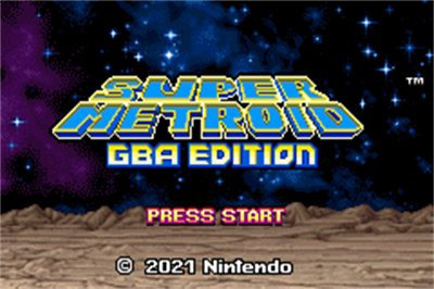 Super Metroid: GBA Edition - Screenshot - Game Title Image