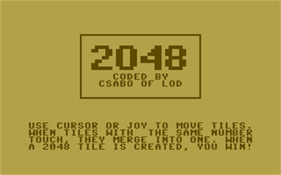 2048 - Screenshot - Game Title Image