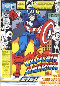 Captain America in: The Doom Tube of Dr. Megalomann - Advertisement Flyer - Front