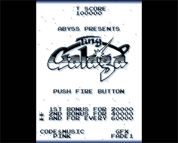 Tiny Galaga - Screenshot - Game Title Image