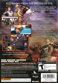 Warriors Orochi 2 - Box - Back Image