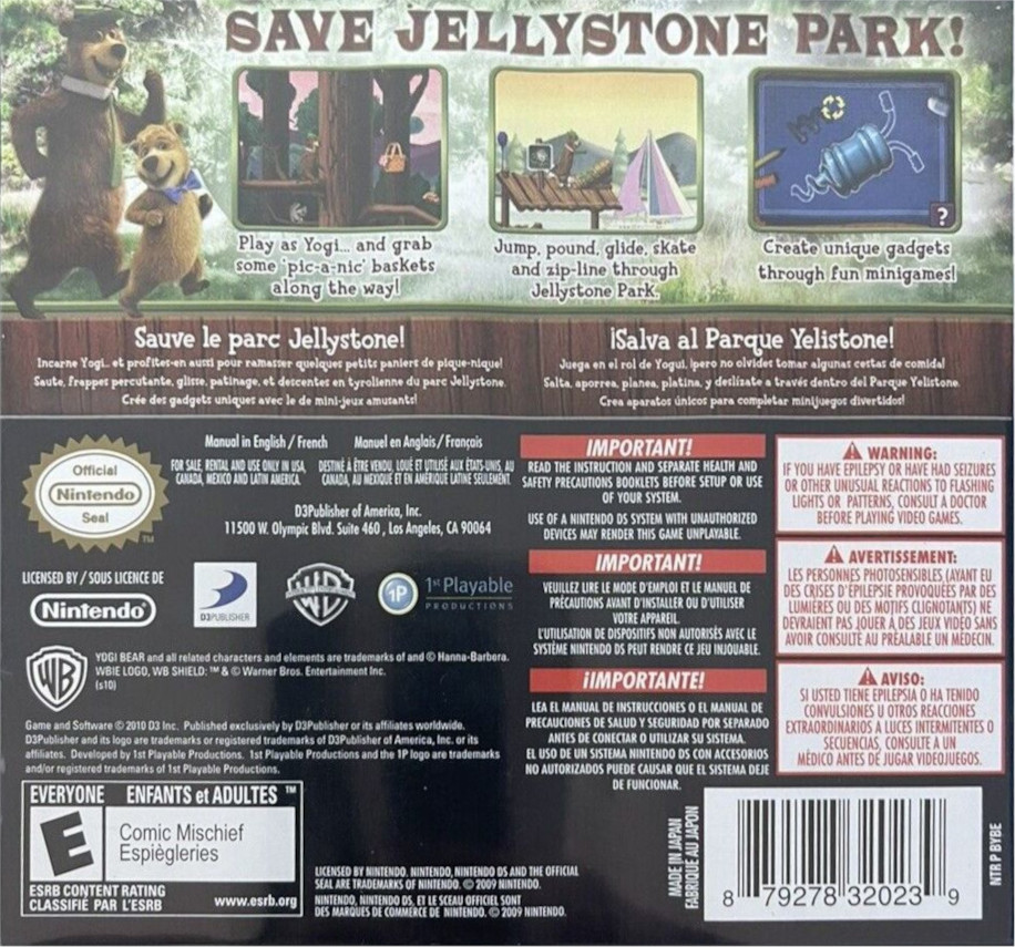 Acheter Yogi Bear : Cartoon Capers - Megadrive - GameSpirit