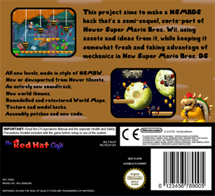 Newer Super Mario Bros. DS - Fanart - Box - Back Image