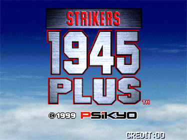 Strikers 1945 Plus - Screenshot - Game Title