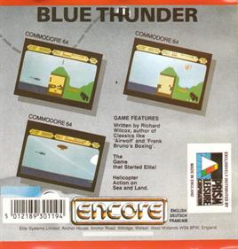 Blue Thunder - Box - Back Image