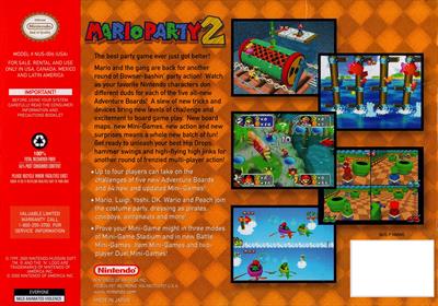 Mario Party 2 - Box - Back Image
