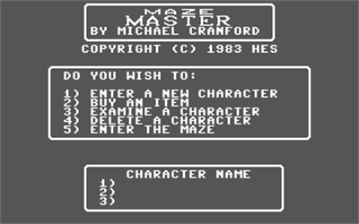 Maze Master - Screenshot - Game Title Image