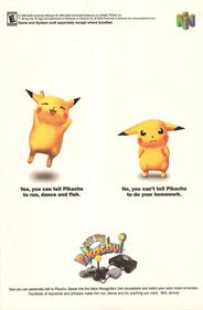 Hey You, Pikachu! - Advertisement Flyer - Front Image