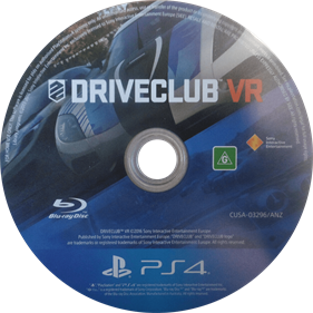 Driveclub VR - Disc Image