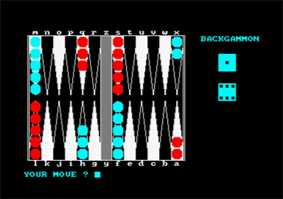Backgammon (CP Software) - Screenshot - Gameplay Image