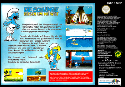 The Smurfs Travel the World - Box - Back Image