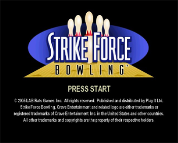 Strike Force Bowling - Screenshot - Game Title Image