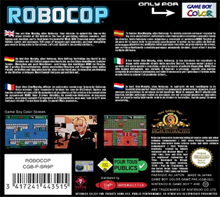 RoboCop - Box - Back Image