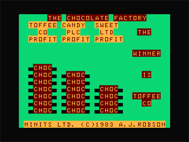 The Chocolate Factory - Screenshot - Game Over Image