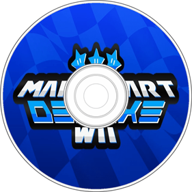 Mario Kart Wii Deluxe: Blue Edition - Fanart - Disc Image