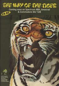 The Way of the Tiger - Advertisement Flyer - Front Image
