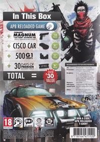 APB Reloaded - Box - Back Image