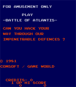 Battle of Atlantis - Screenshot - Game Title Image