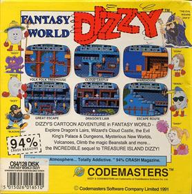 Fantasy World Dizzy - Box - Back Image